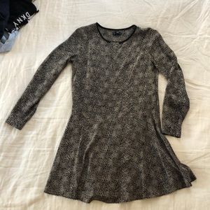 Drop waist silk dress